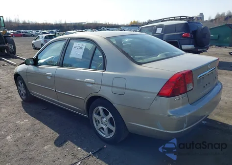 2003 Honda Civic Ex из США, поврежденный, VIN 2HGES26713H580778